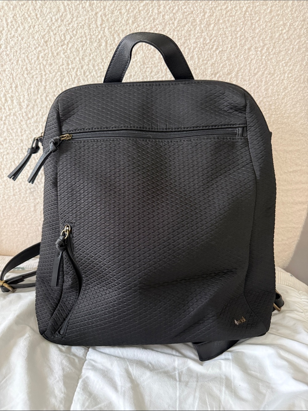 The Sak Black Quilted Men’s Backpack - Travel & Daily Carry